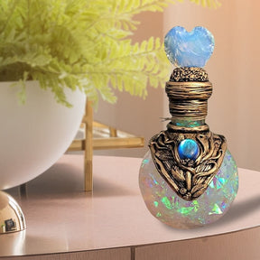 White heart bottle fern display