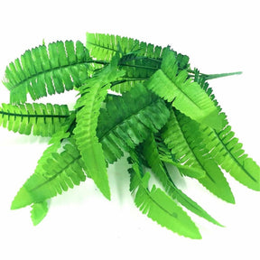 Green Artificial Fern Plant Leaves Bunches Simulated Fake Trees Planters by Arcane Trail
