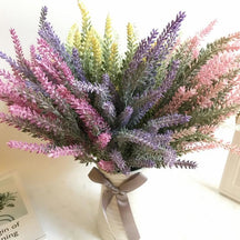 Blue Lavender Bunches Dried Herbs Artificial Plant Simulation Fake Herbal Planter Pots by Arcane Trail
