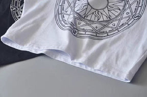 magickal mystical crop top cropped belly shirt mahou shoujo wicca witchcraft occult goth fashion by arcane trail