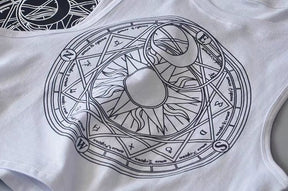 magickal mystical crop top cropped belly shirt mahou shoujo wicca witchcraft occult goth fashion by arcane trail