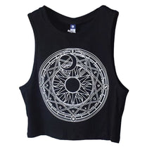 magickal mystical crop top cropped belly shirt mahou shoujo wicca witchcraft occult goth fashion by arcane trail