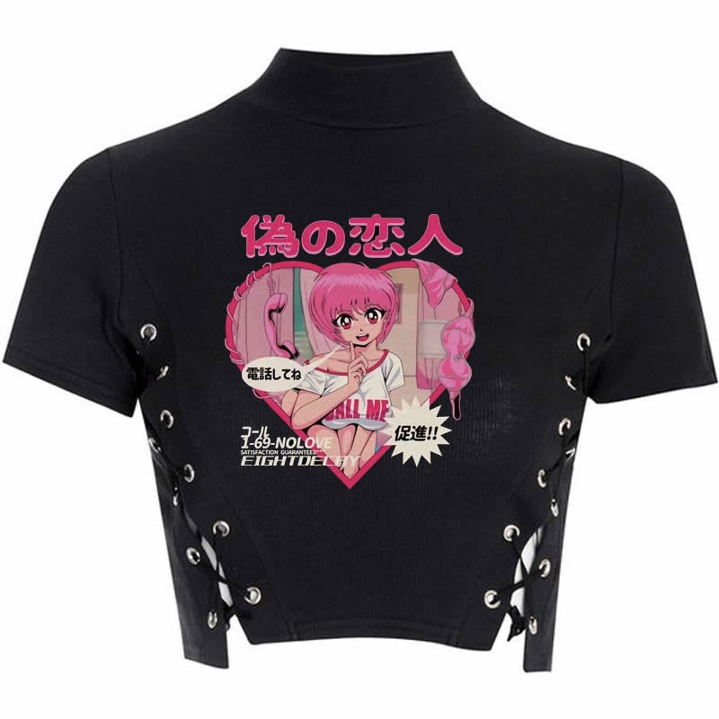 Menhera Anime Succubus Long Sleeve Crewneck Sweater