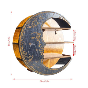 Yellow moon shelf ledge spacing measurement guide