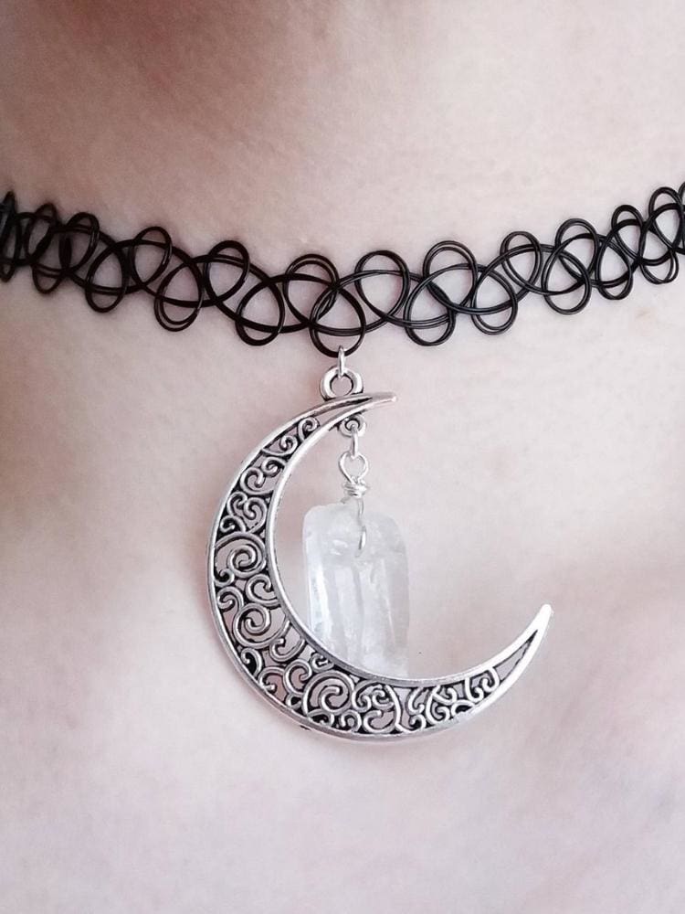 Mystic Moon Grunge Chokers - necklace