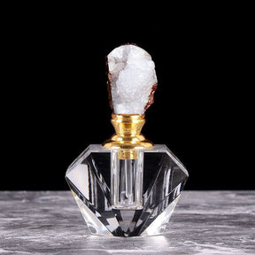 Natural Quartz Perfume Bottles - Pure White - perfume bottle