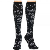 Ouija Board Knee Socks stockings thigh highs tall goth fashion witch wicca witchcraft creepy horror by Arcane Trail