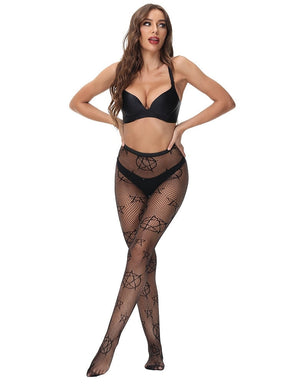 Buy Goth Pointed Star Tights Fishnet - Shoptery  Fish net tights outfit,  Star tights, Aesthetic clothes