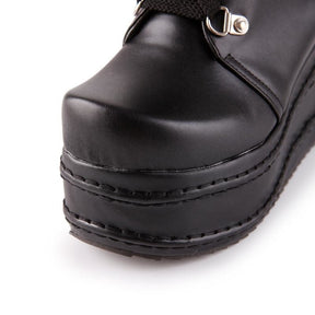 Platform Moto Boots - Shoes