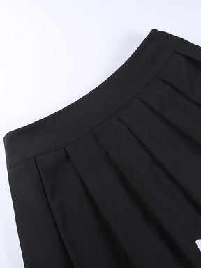 Moon Phase Pleated Skirt