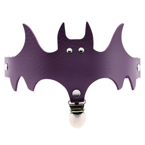 Purple Bat Garter Belt Thigh Harness Spooky Halloween Gothic