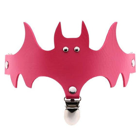 Magenta Bat Garter Belt Thigh Harness Spooky Halloween Gothic