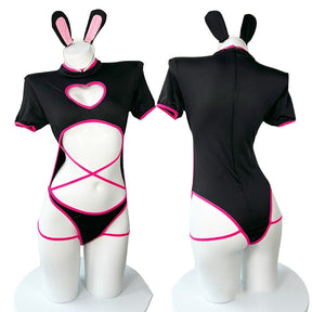 Punk Bunny Onesie - adult onesie, onesies, animal bodysuit, bodysuits