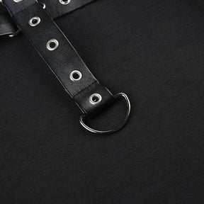 Leg warmer D-ring detail