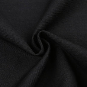 Black leg warmer fabric close-up