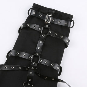 Leg warmer upper strap detail