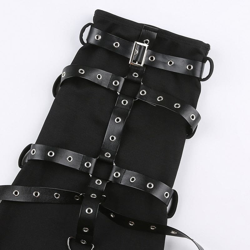 Leg warmer upper strap detail