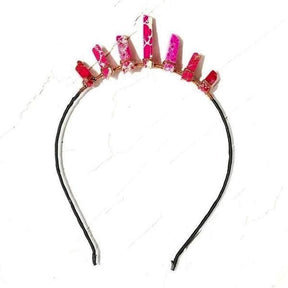 Raw Pink Tourmaline Crystal  Tiara Crown Headband Chakra Healing Reiki Spiritual Pagan Wedding by Arcane Trail