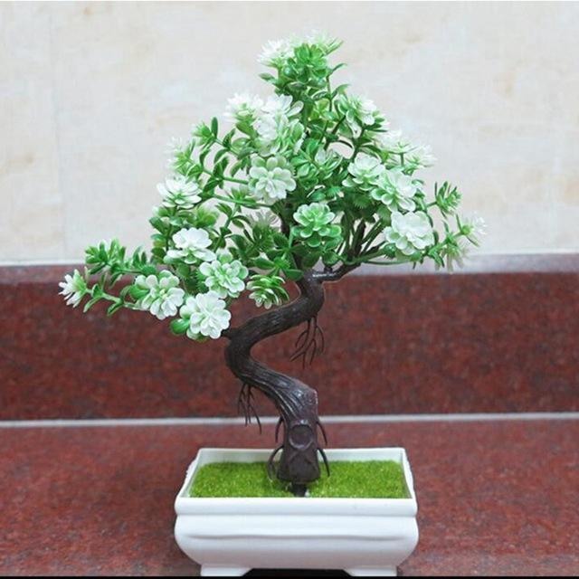 Artificial Green Tall Bonsai Tree Branches Fake Simulation Plants Small by Arcane Trail