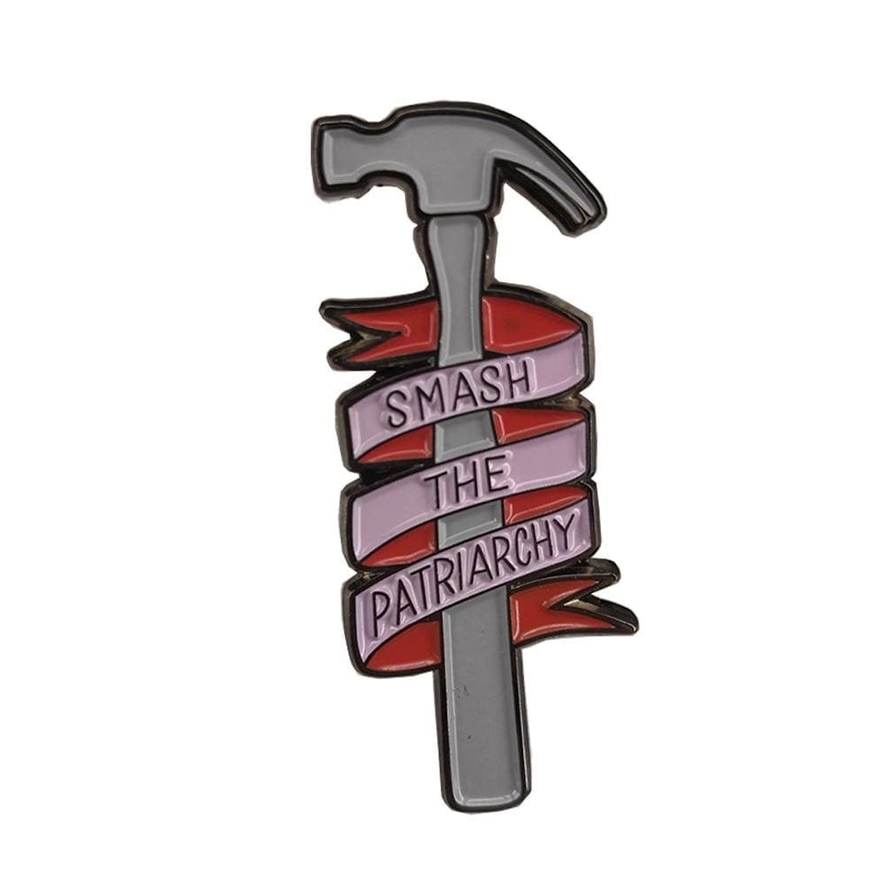 Smash The Patriarchy Hammer Enamel Pin Lapel Brooch Feminist Feminism Girl Power Empowerment by Arcane Trail