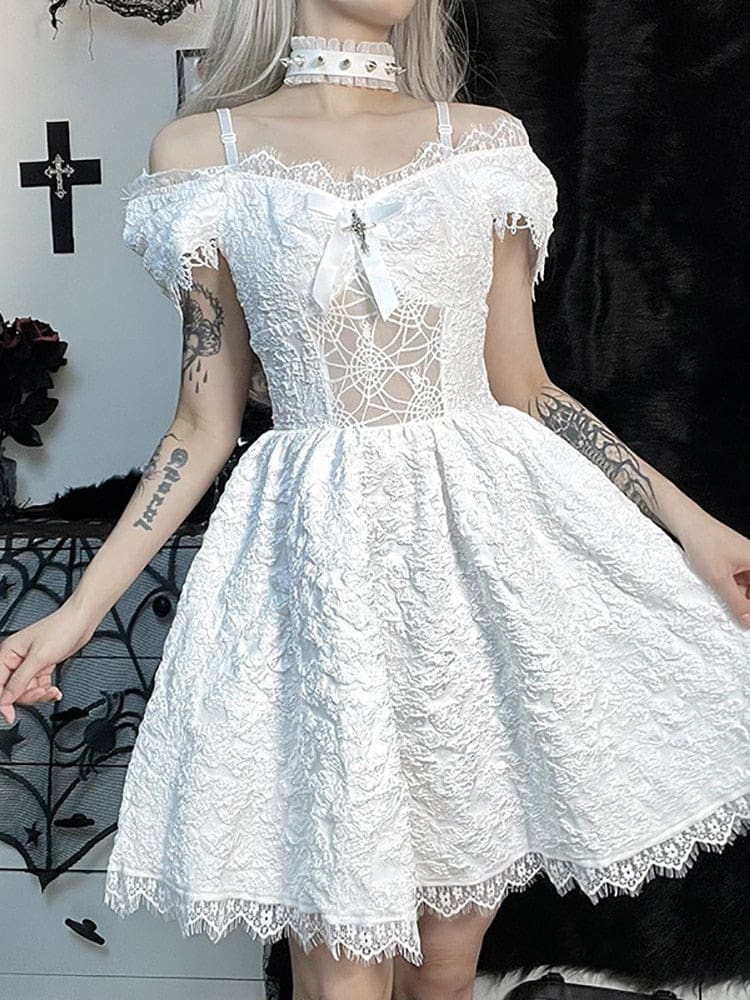 Spider Bride Dress - White / S - dress