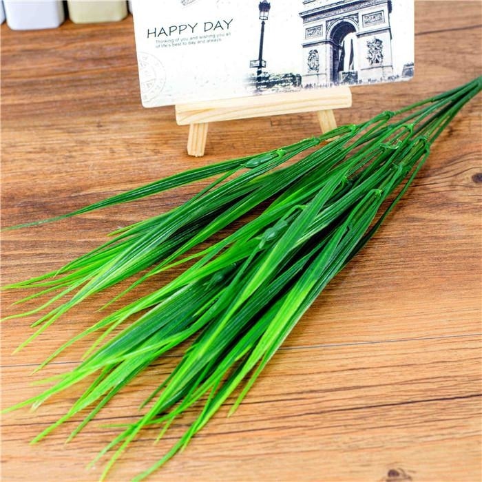 Green Artificial Grass Bunches Simulated Fake Plants Planters by Arcane Trail