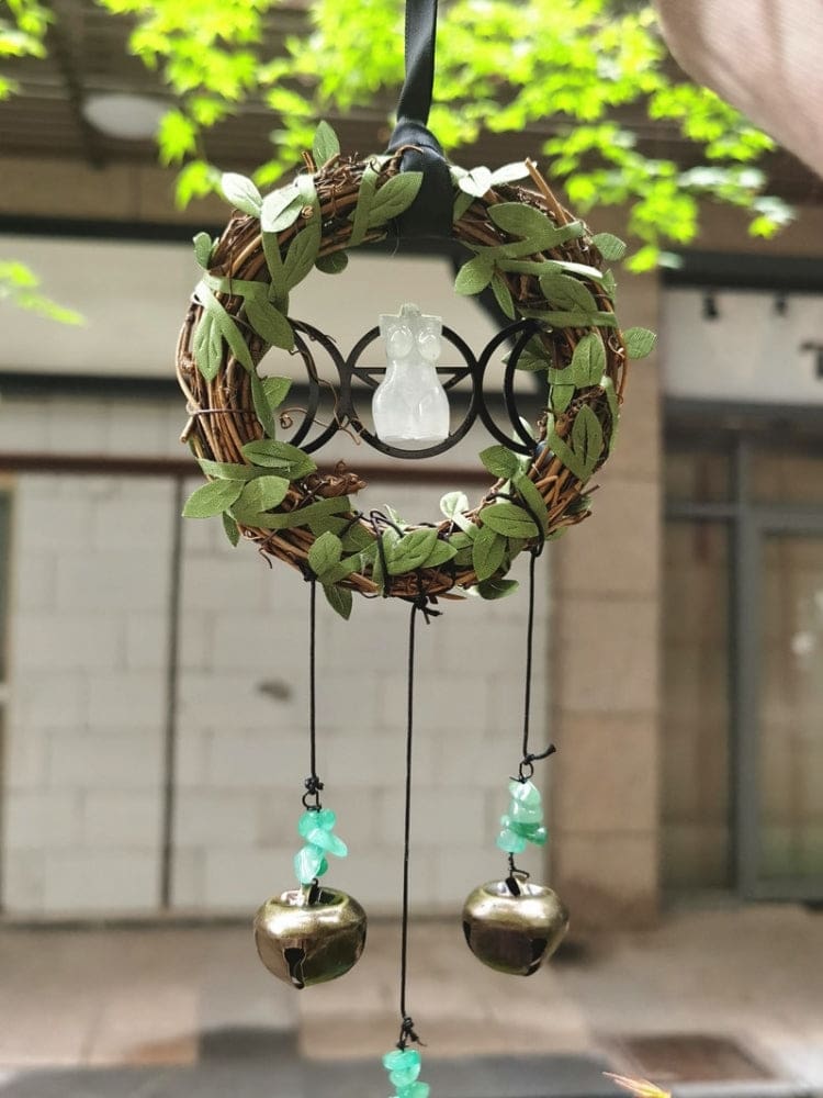 Triple Moon Goddess Chimes - decor