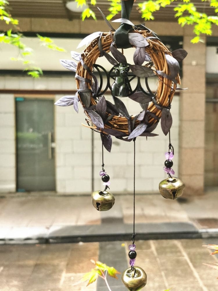 Triple Moon Goddess Chimes - decor