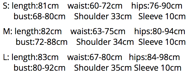 Size chart for the velvet mandarin-collar dress, listing S, M and L bust, waist, hip, length, shoulder and sleeve measurements.