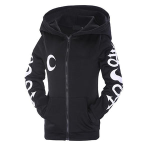 Witchcraft Witch Wiccan Symbolism Hoodie Zip Up Hooded Sweater Sweatshirt Cowl Hood Goth Fashion by Arcane Trail
