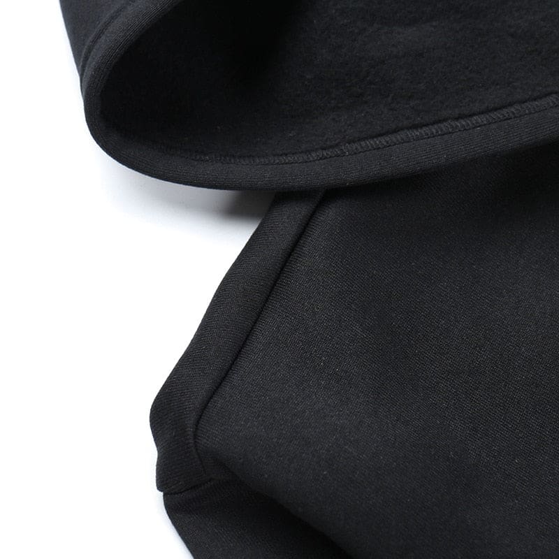 Black dress inner fabric and hem