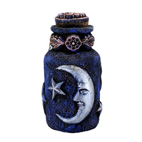 Blue moon decorative bottle isolated