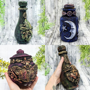 Four available woodland bottle and jar designs