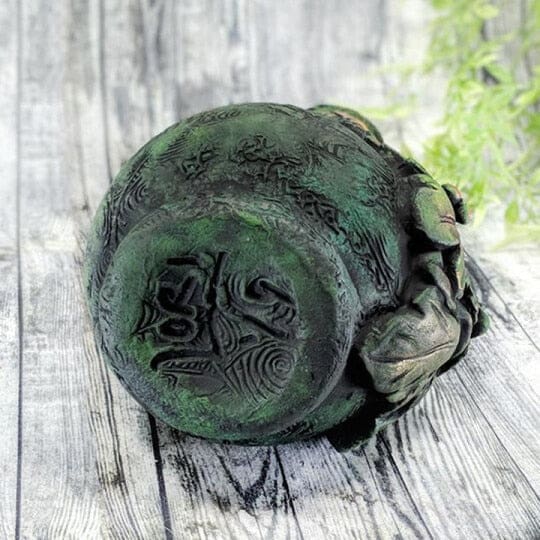 Green bottle underside detail